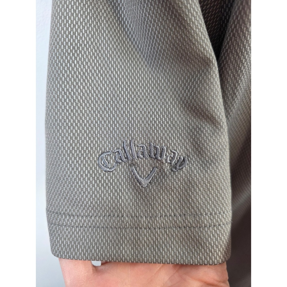Callaway Opti-Dri Mens Golf Polo Shirt Gray Short Sleeve Size Large / B187 - Picture 4 of 7